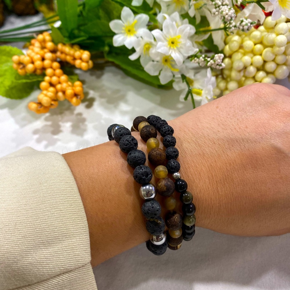 Lava stones women bracelets